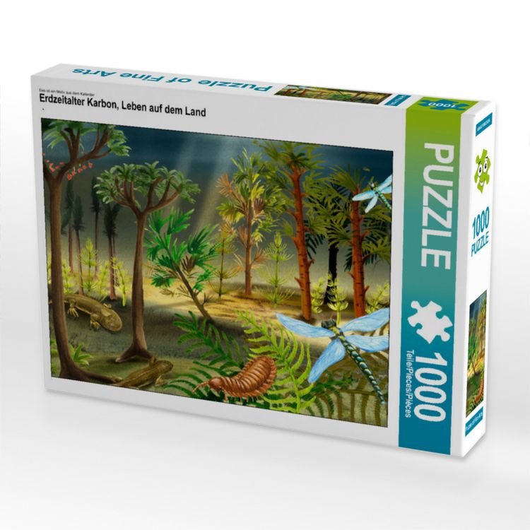 Produktbild: CALVENDO Puzzle Erdzeitalter Karbon, Leben auf dem Land | 1000 Teile Lege-Gr&ouml;&szlig;e 64x48cm Foto-Puzzle f&uuml;r gl&uuml;ckliche Stunden