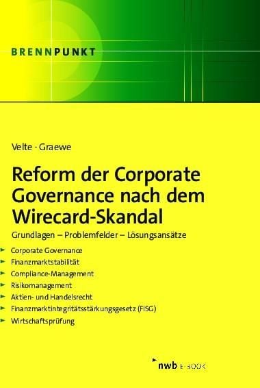Produktbild: Reform der Corporate Governance nach dem Wirecard-Skandal