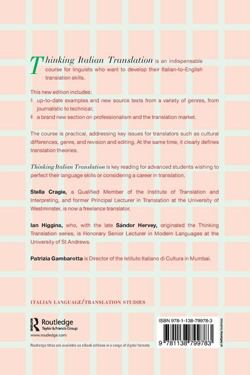 Produktbild: Thinking Italian Translation