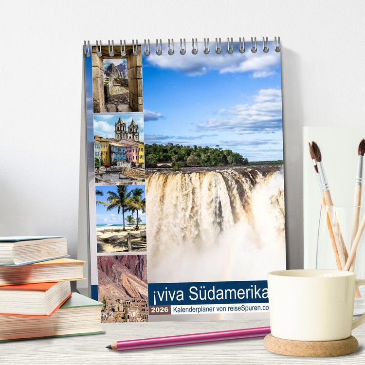 Produktbild: &iexcl;viva S&uuml;damerika (Tischkalender 2026 DIN A5 hoch), CALVENDO Monatskalender