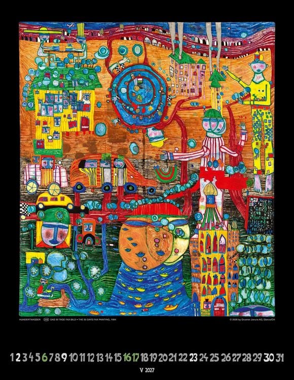 Produktbild: Hundertwasser Art Calendar 2027