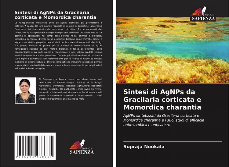 Produktbild: Sintesi di AgNPs da Gracilaria corticata e Momordica charantia