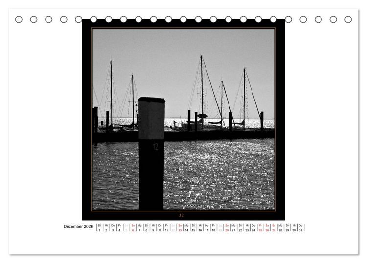 Produktbild: Wangerooge in Fine Art (Tischkalender 2026 DIN A5 quer), CALVENDO Monatskalender