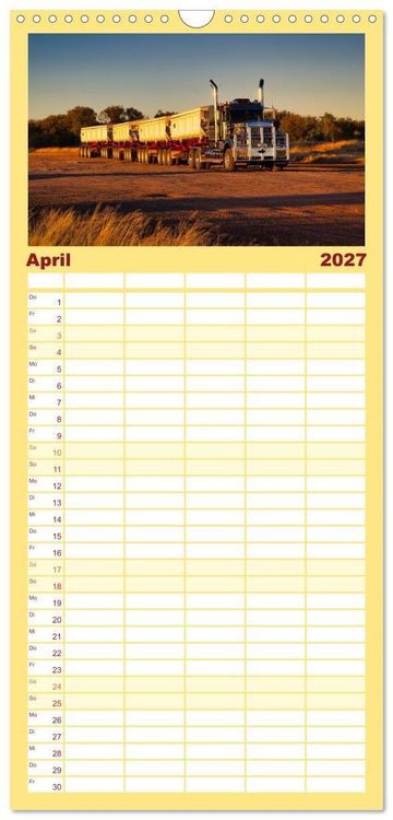 Produktbild: Familienplaner 2027 - Roadtrip durchs Outback &ndash; Australiens wilde Seele mit 5 Spalten (Wandkalender, 21 x 45 cm) CALVENDO