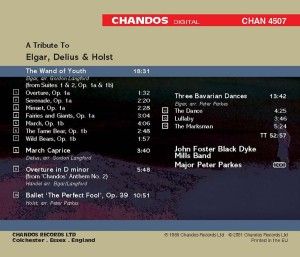 Produktbild: Parkes, P: Tribute To Elgar,Delius A.Holst