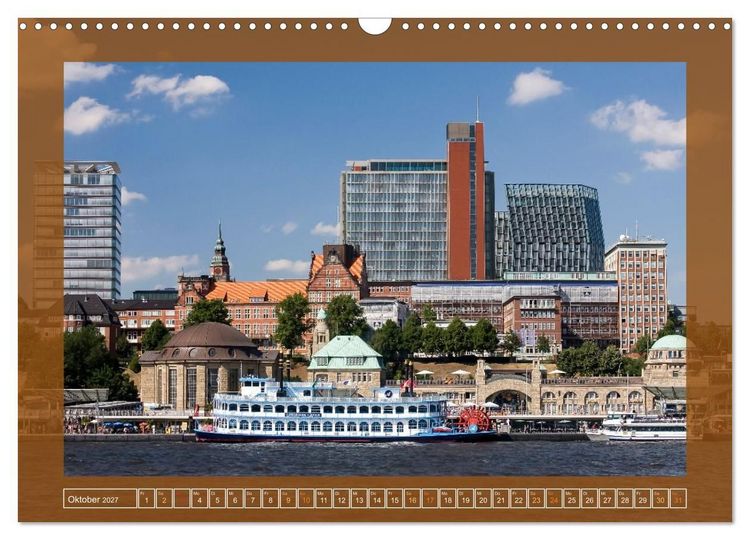 Produktbild: Hamburg, die Weltstadt im Norden von Deutschland (Wandkalender 2027 DIN A3 quer), CALVENDO Monatskalender