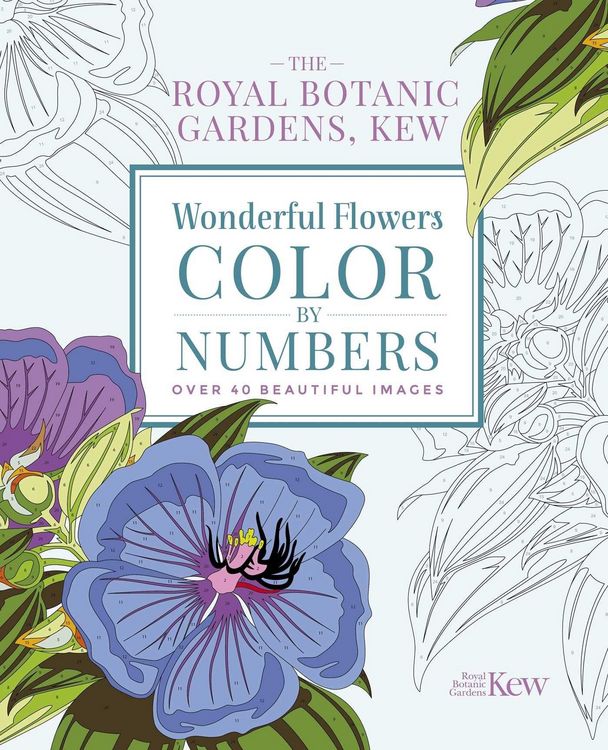 Produktbild: The Royal Botanic Gardens, Kew Wonderful Flowers Color-By-Numbers