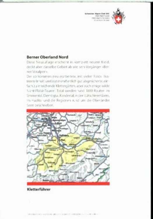 Produktbild: Berner Oberland Nord