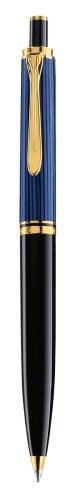 Produktbild: Pelikan Kugelschreiber Souver&auml;n&reg; K405, 24-Karat vergoldete Zierelemente, Druckmechanik, Schwarz-Blau