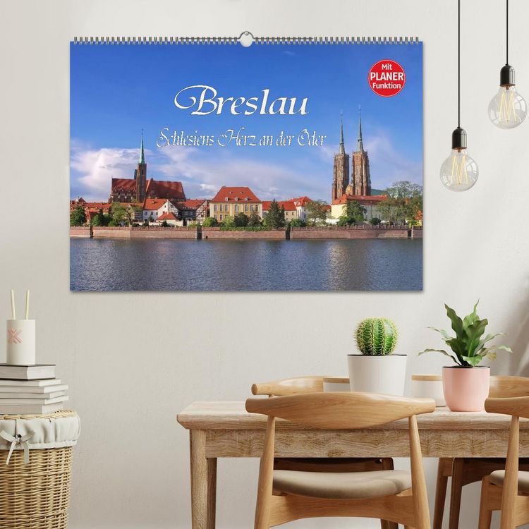 Produktbild: Breslau - Schlesiens Herz an der Oder (Wandkalender 2026 DIN A2 quer), CALVENDO Monatskalender