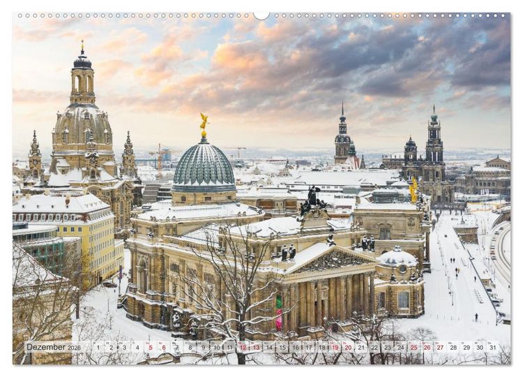 Produktbild: Dresden - zeitlose Sch&ouml;nheit (hochwertiger Premium Wandkalender 2026 DIN A2 quer), Kunstdruck in Hochglanz
