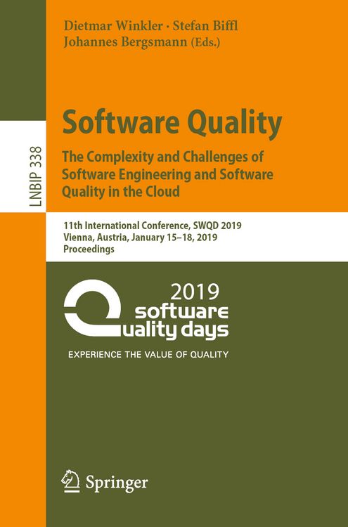 Produktbild: Software Quality: The Complexity and Challenges of Software Engineering and Software Quality in the Cloud