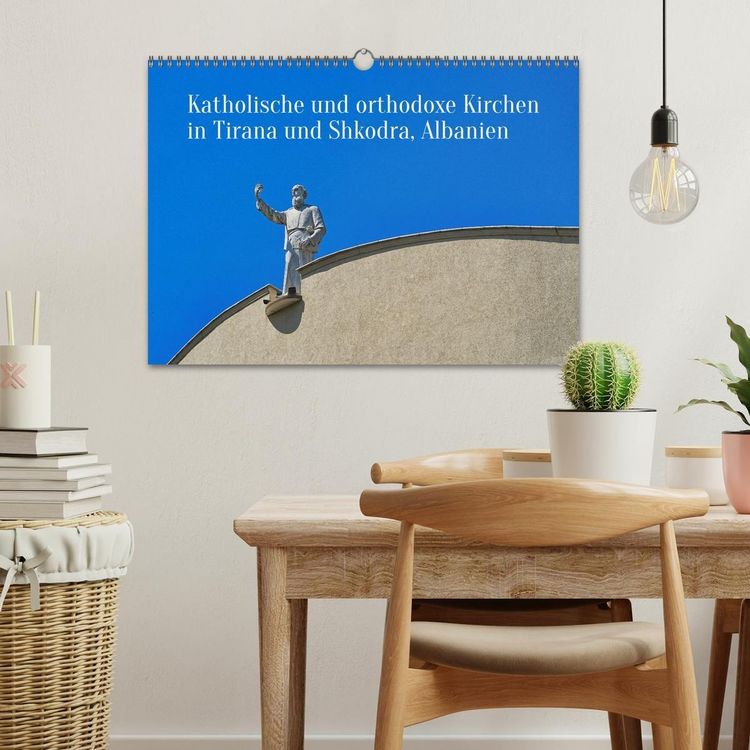 Produktbild: Katholische und orthodoxe Kirchen in Tirana und Shkodra, Albanien (Wandkalender 2027 DIN A3 quer), CALVENDO Monatskalender