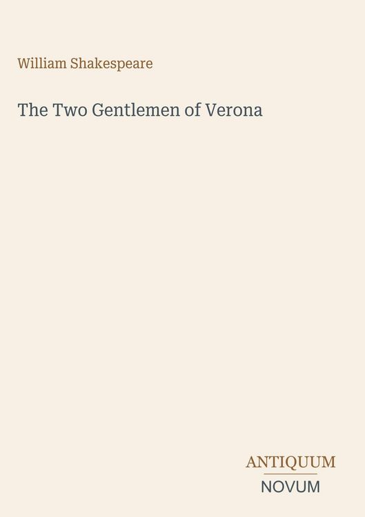 Produktbild: The Two Gentlemen of Verona