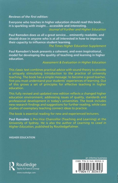 Produktbild: Learning to Teach in Higher Education