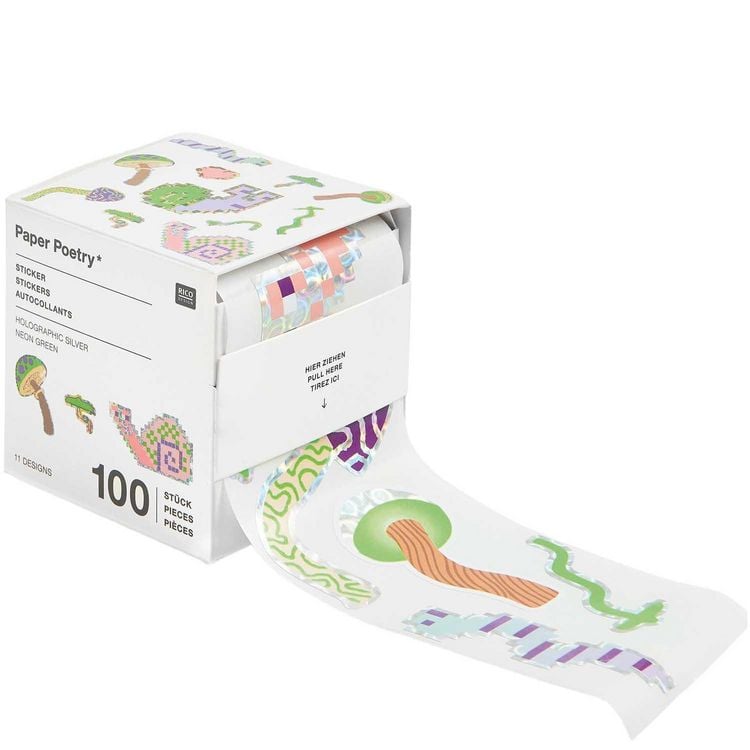Produktbild: Sticker Shrooom, Big , 100 Stk / Rolle