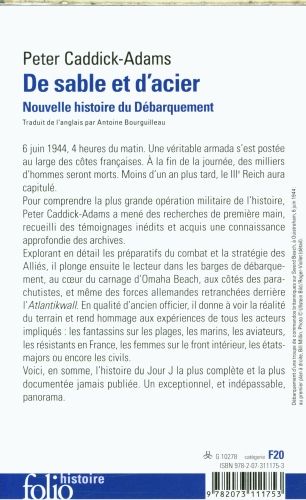 Produktbild: De sable et d'acier : nouvelle histoire du D&eacute;barquement