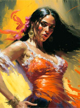 Produktbild: CALVENDO Puzzle Flamencot&auml;nzerin | 2000 Teile Lege-Gr&ouml;&szlig;e 90x67cm Foto-Puzzle f&uuml;r gl&uuml;ckliche Stunden