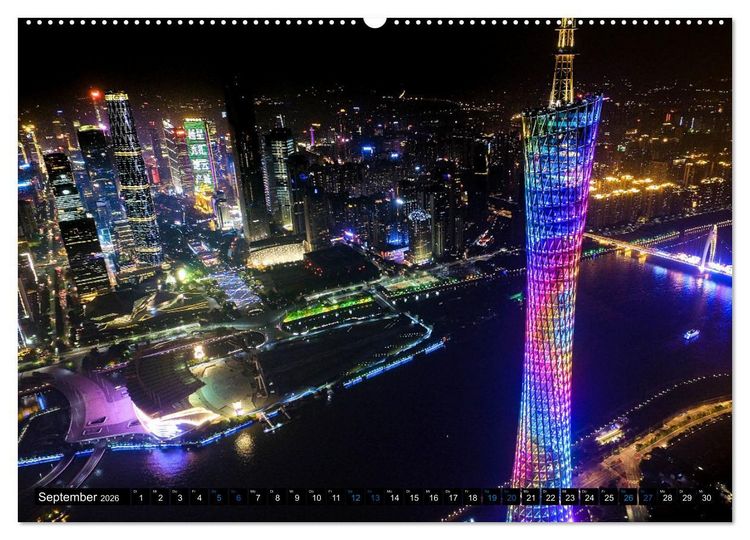Produktbild: Metropolen - die sch&ouml;nsten Weltst&auml;dte von oben (hochwertiger Premium Wandkalender 2026 DIN A2 quer), Kunstdruck in Hochglanz