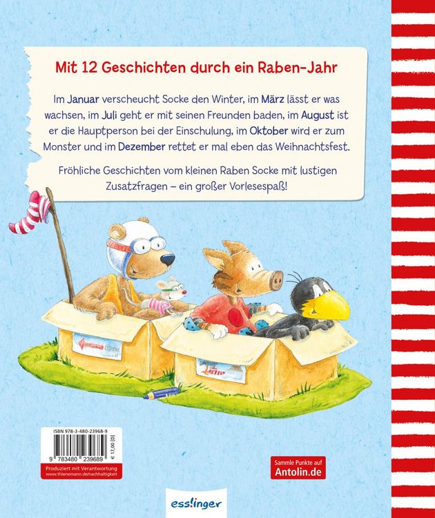 Produktbild: Der kleine Rabe Socke: Mit Socke durchs Jahr