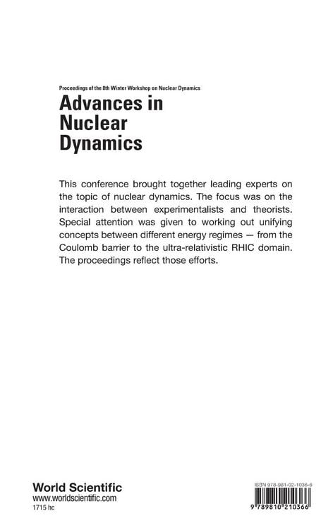 Produktbild: Adv in Nuclear Dynamics-8th Winter