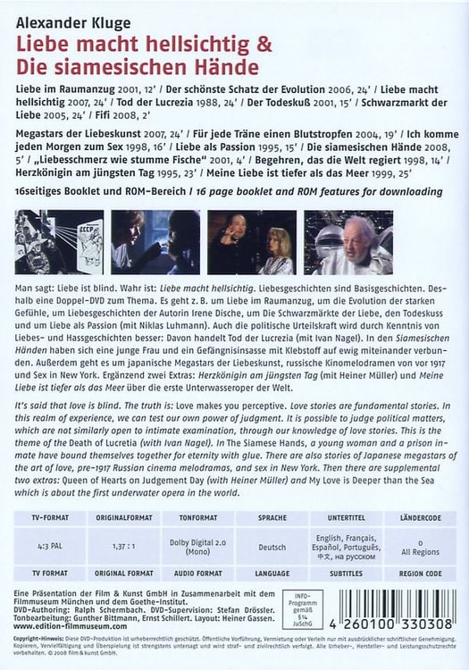 Produktbild: Liebe macht hellsichtig/Die siamesischen H&auml;nde - Edition Filmmuseum [2 DVDs]