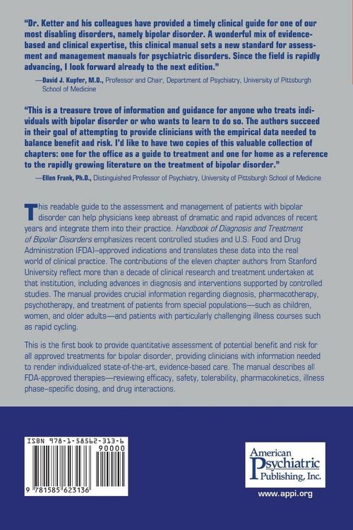 Produktbild: Handbook of Diagnosis and Treatment of Bipolar Disorders