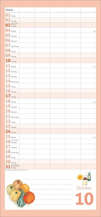 Produktbild: times&more Schaffner Familienplaner 2027