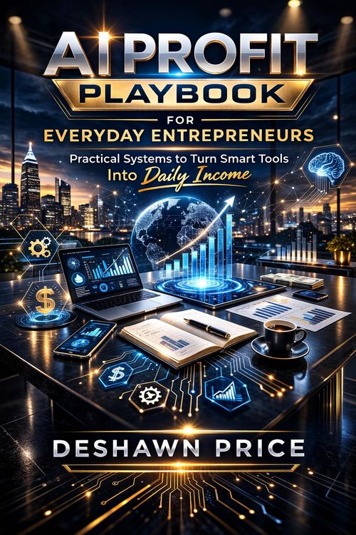 Produktbild: AI Profit Playbook for Everyday Entrepreneurs - Practical Systems to Turn Smart Tools Into Daily Income