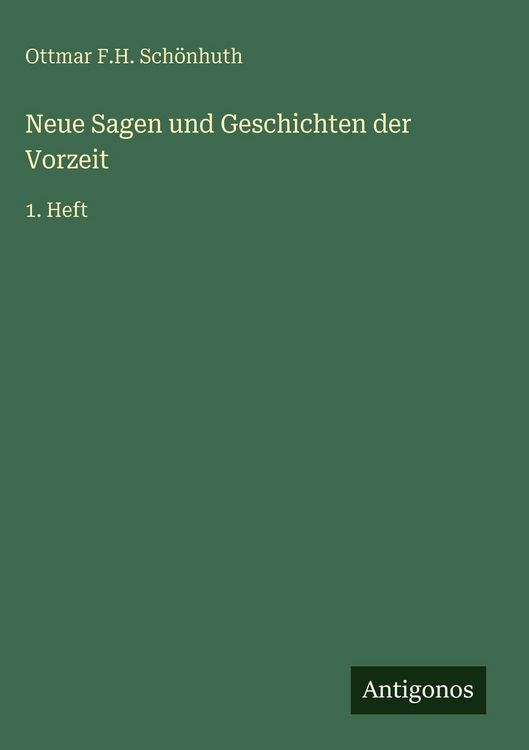 Produktbild: Neue Sagen und Geschichten der Vorzeit