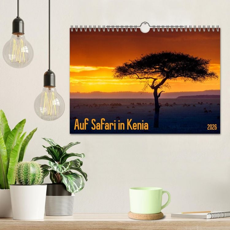 Produktbild: Auf Safari in Kenia 2026 (Wandkalender 2026 DIN A4 quer), CALVENDO Monatskalender