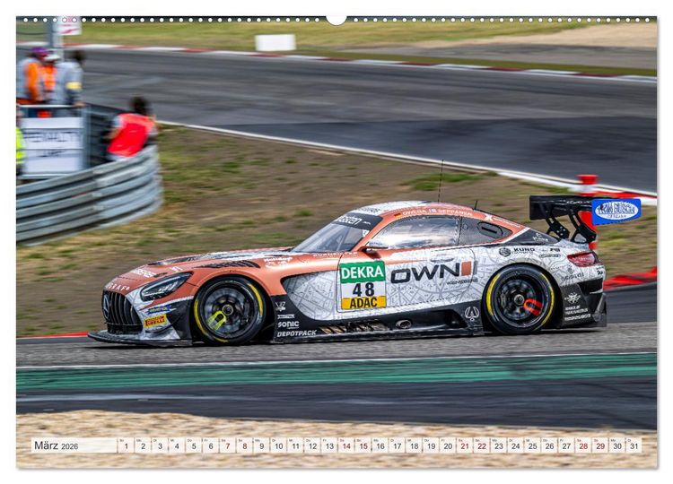 Produktbild: Schwaben Pfeile - STARS beim GT MASTERS (hochwertiger Premium Wandkalender 2026 DIN A2 quer), Kunstdruck in Hochglanz
