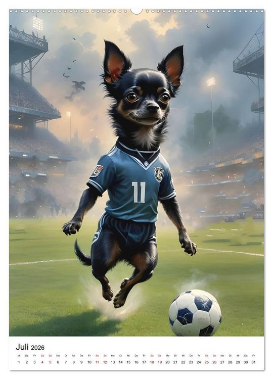 Produktbild: Chihuahua Karrieren (Wandkalender 2026 DIN A2 hoch), CALVENDO Monatskalender
