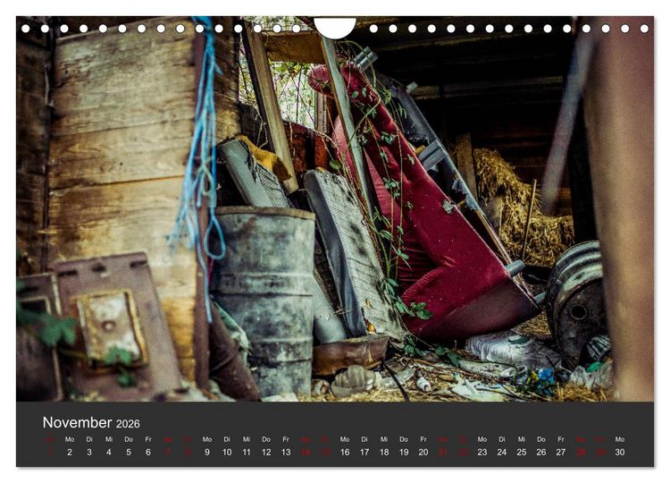 Produktbild: Verlassene Orte - Ein Lost Places Kalender (Wandkalender 2026 DIN A4 quer), CALVENDO Monatskalender