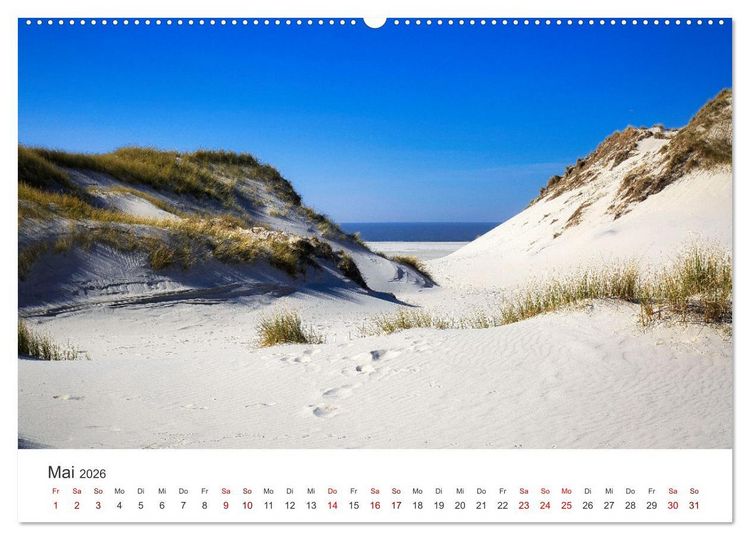 Produktbild: Amrum - Perle der Nordsee (hochwertiger Premium Wandkalender 2026 DIN A2 quer), Kunstdruck in Hochglanz