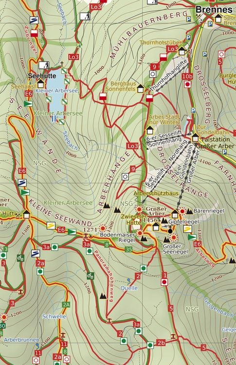 Produktbild: Phonemaps Wander - Radkarte 182 Rund um Zwiesel, Gro&szlig;er Arber, Wander - Radkarte 1:25.000