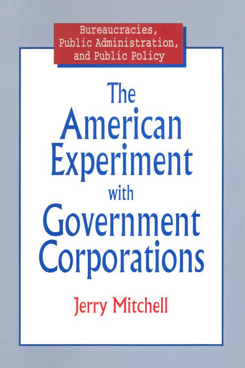 Produktbild: The American Experiment with Government Corporations
