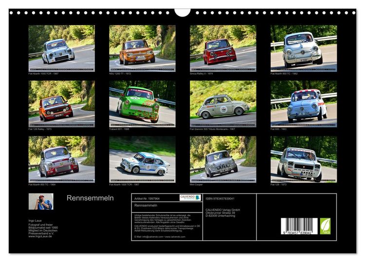 Produktbild: Rennsemmeln (Wandkalender 2026 DIN A3 quer), CALVENDO Monatskalender