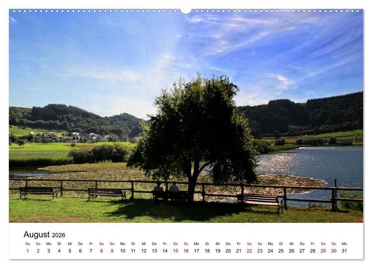 Produktbild: Sehenswertes in der Eifel - Die sch&ouml;nsten Maare (Wandkalender 2026 DIN A2 quer), CALVENDO Monatskalender