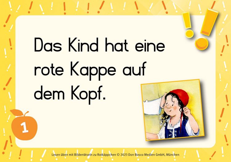 Produktbild: Lesen &uuml;ben mit Bilderr&auml;tseln zu Rotk&auml;ppchen. 34 Bildkarten zur Lesef&ouml;rderung