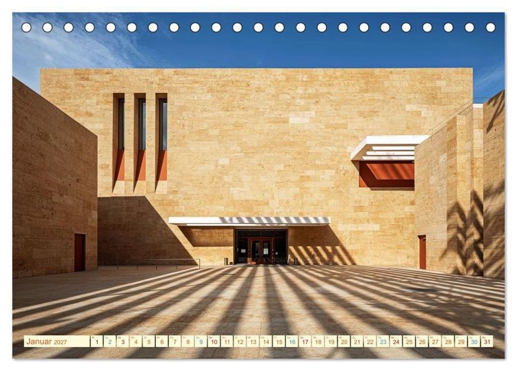 Produktbild: Architektur gegen Hitze - Licht. Schatten. Strukturen. Wasser (Tischkalender 2027 DIN A5 quer), CALVENDO Monatskalender