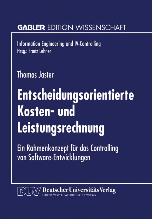 Produktbild: Entscheidungsorientierte Kosten- und Leistungsrechnung