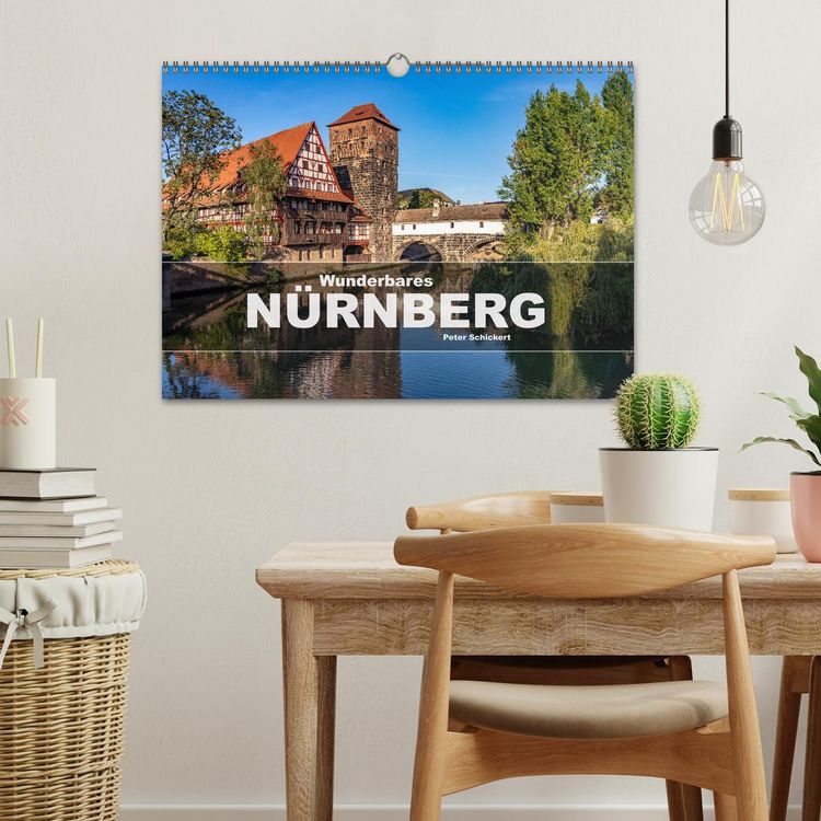Produktbild: Wunderbares N&uuml;rnberg (Wandkalender 2026 DIN A3 quer), CALVENDO Monatskalender