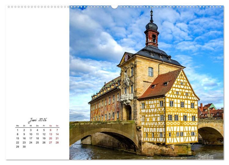 Produktbild: Reiseziel Bamberg (Wandkalender 2026 DIN A2 quer), CALVENDO Monatskalender