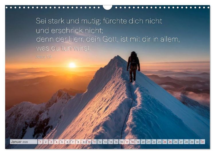 Produktbild: Psalmen und Bibelverse - Himmlische Botschaften (Wandkalender 2026 DIN A3 quer), CALVENDO Monatskalender