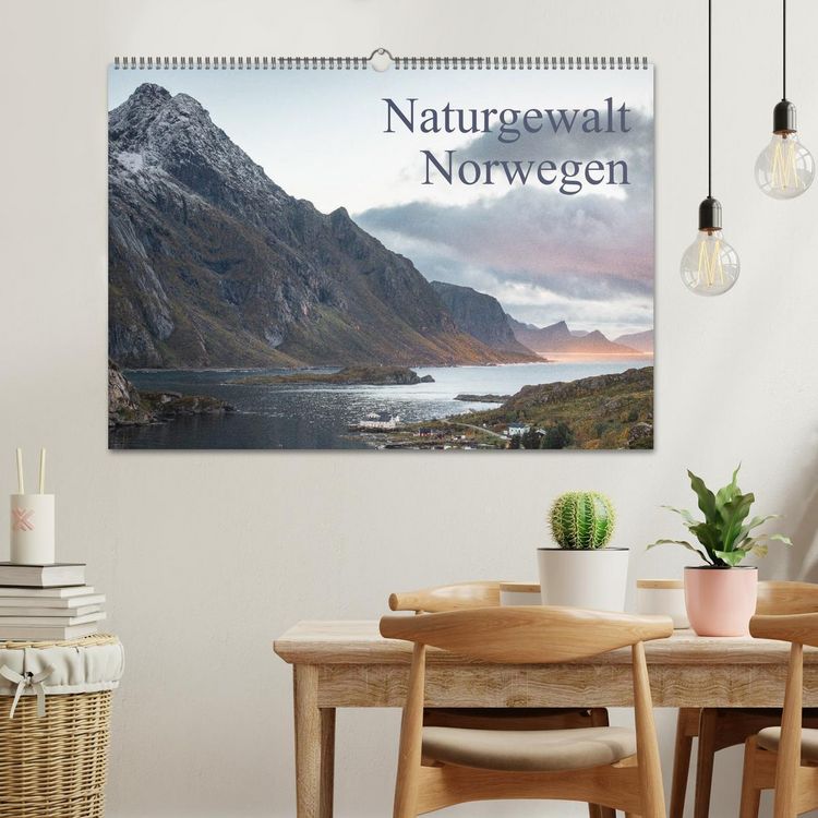 Produktbild: Naturgewalt Norwegen (Wandkalender 2026 DIN A2 quer), CALVENDO Monatskalender