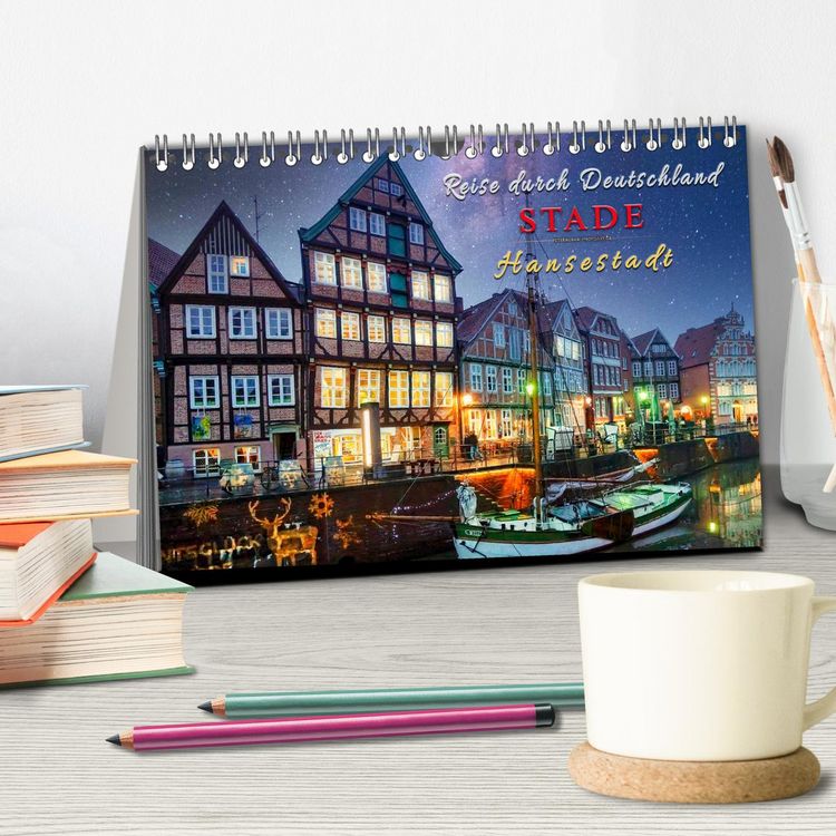 Produktbild: Reise durch Deutschland - Hansestadt Stade (Tischkalender 2026 DIN A5 quer), CALVENDO Monatskalender