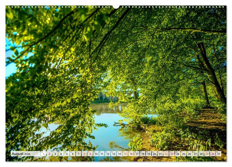 Produktbild: Bielefeld - Der Obersee - unendliche Motive... (hochwertiger Premium Wandkalender 2026 DIN A2 quer), Kunstdruck in Hochglanz