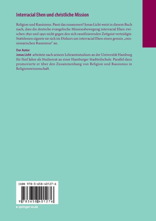 Produktbild: Interracial Ehen und christliche Mission