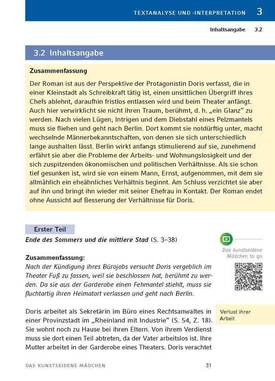 Produktbild: Das kunstseidene M&auml;dchen von Irmgard Keun - Textanalyse und Interpretation